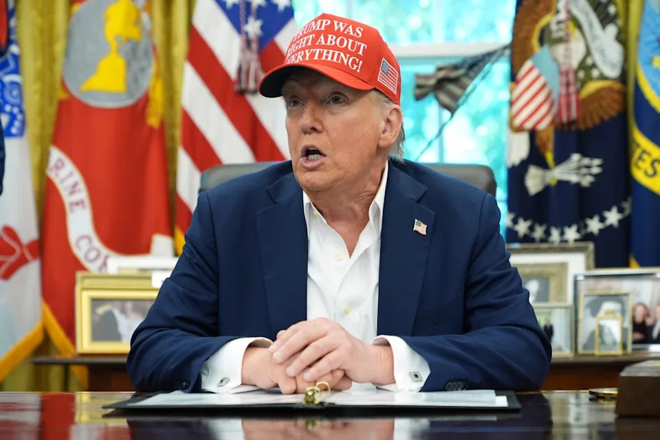 Trump made the remarks about Chicago as he discussed reaction to his deployment of National Guard troops and federal agents in the capital. The president has declared the operation a success, though the largest spike in D.C. arrests has been for immigration-related violations. (AP)