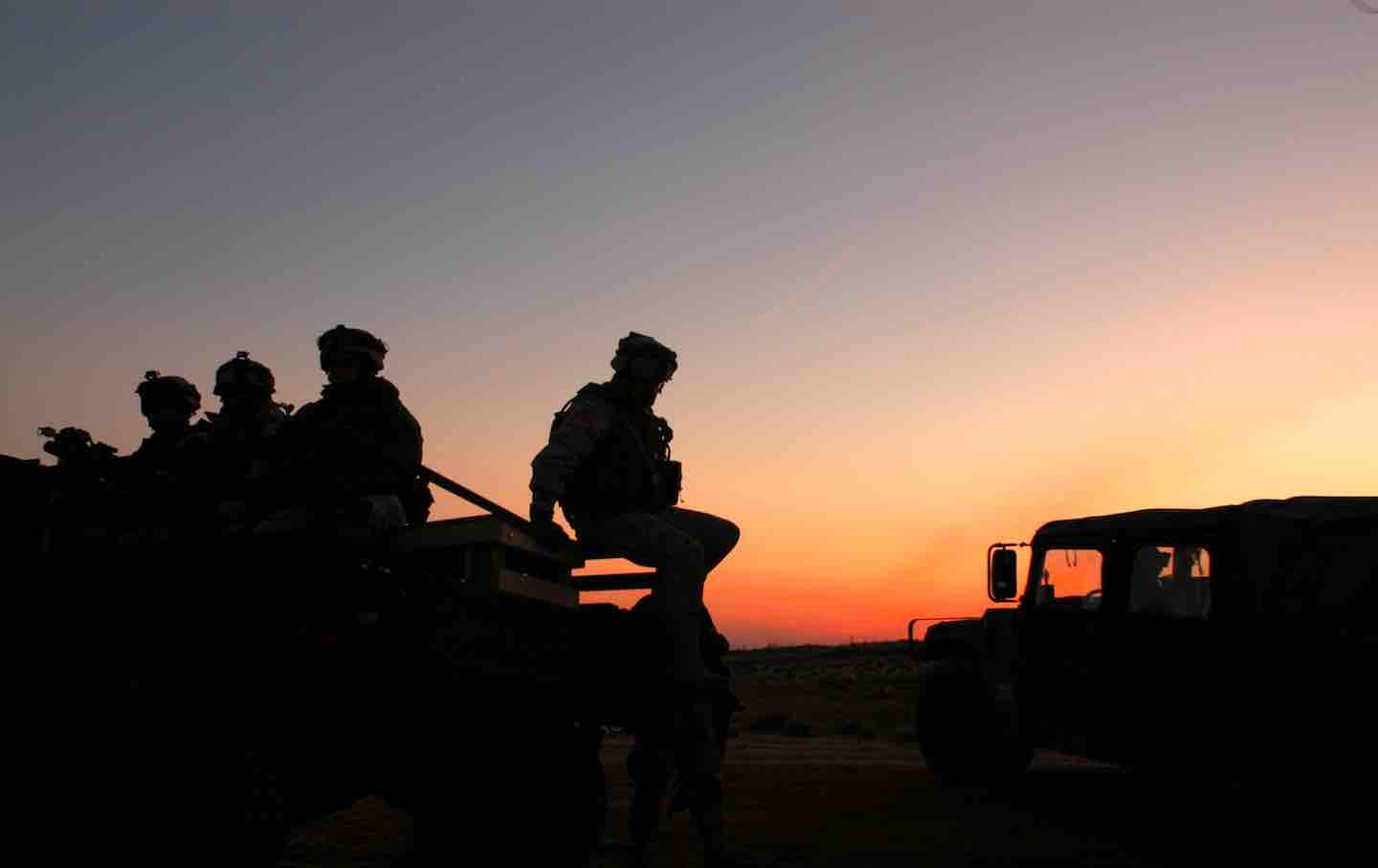 Members of the 504th Parachute Infantry Regiment, Delta Company in Fort Bragg, North Carolina, 2005.