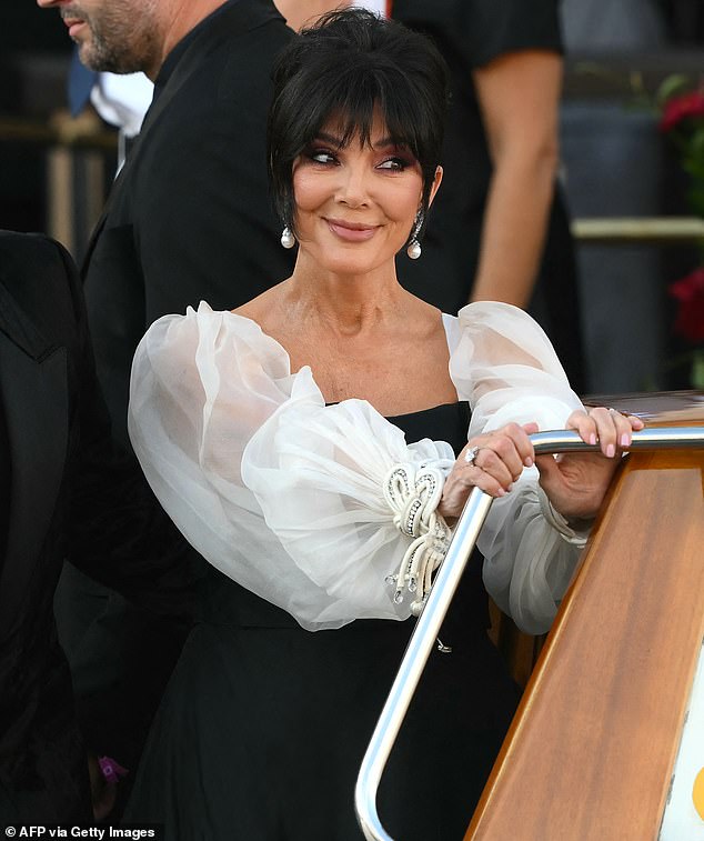 And Kris is no stranger to Jeff Bezos and Lauren Sanchez - and notably attended their wedding which took place earlier this year in June (seen above)