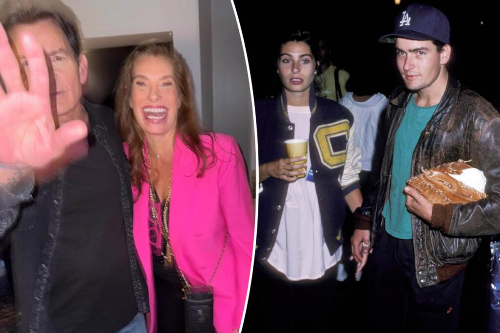 Charlie Sheen, ‘80s ex Dolly Fox get close again after his memoir