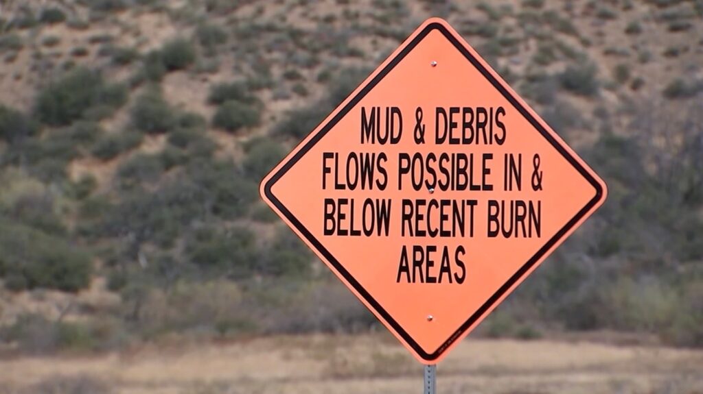 California burn scar areas under evacuation warnings due to incoming storm