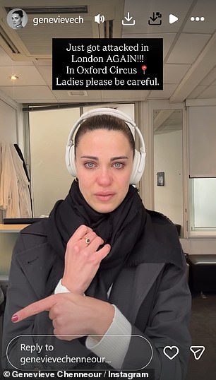 It was just minutes before she was due to walk into an audition