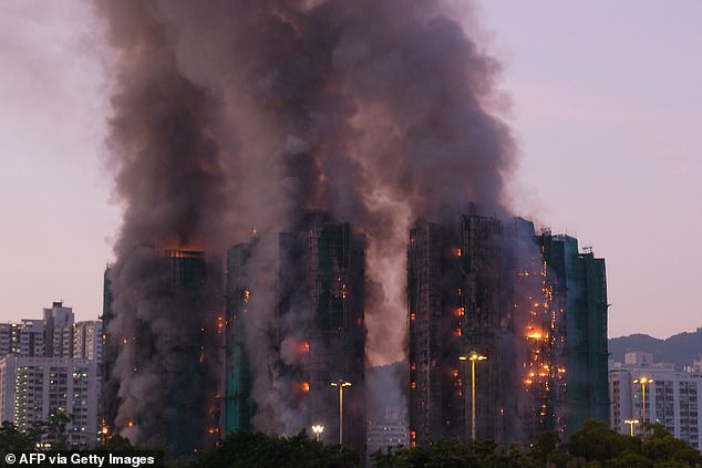 Among the dead was a 37-year-old firefighter, who was found with burns on his face half an hour after losing contact with colleagues