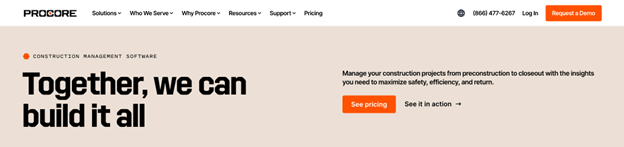 Procore-project management software
