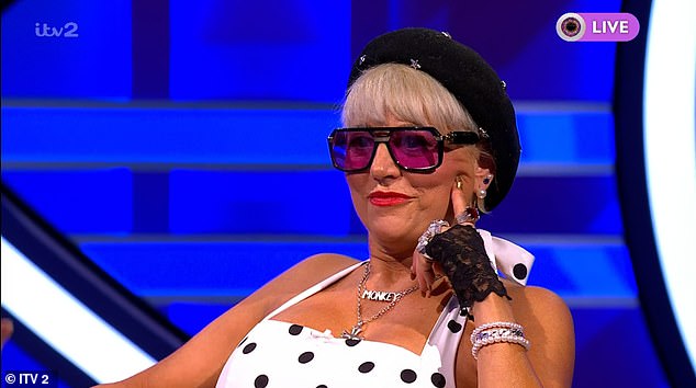 And despite the crowd erupting in boos, Caroline (pictured) also had her moment as she walked out of the house laughing away the haters and pulling a rock'n'roll sign with her hands