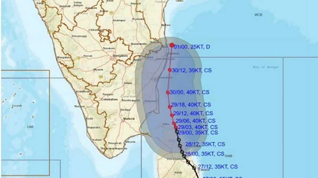 Cyclone Ditwah To Come Within 25 Km Of Tamil Nadu Coast By Nov. 30, Check Latest IMD Forecast