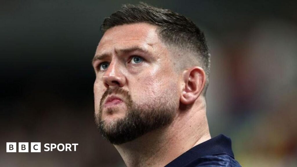 Private: GB emerging from ‘exceptionally difficult period’ Marc Steutel (head coach of Great Britain) reacts intensely on the sidelines during the Group B Fiba Eurobasket 2025 game between Great Britain v Lithuania