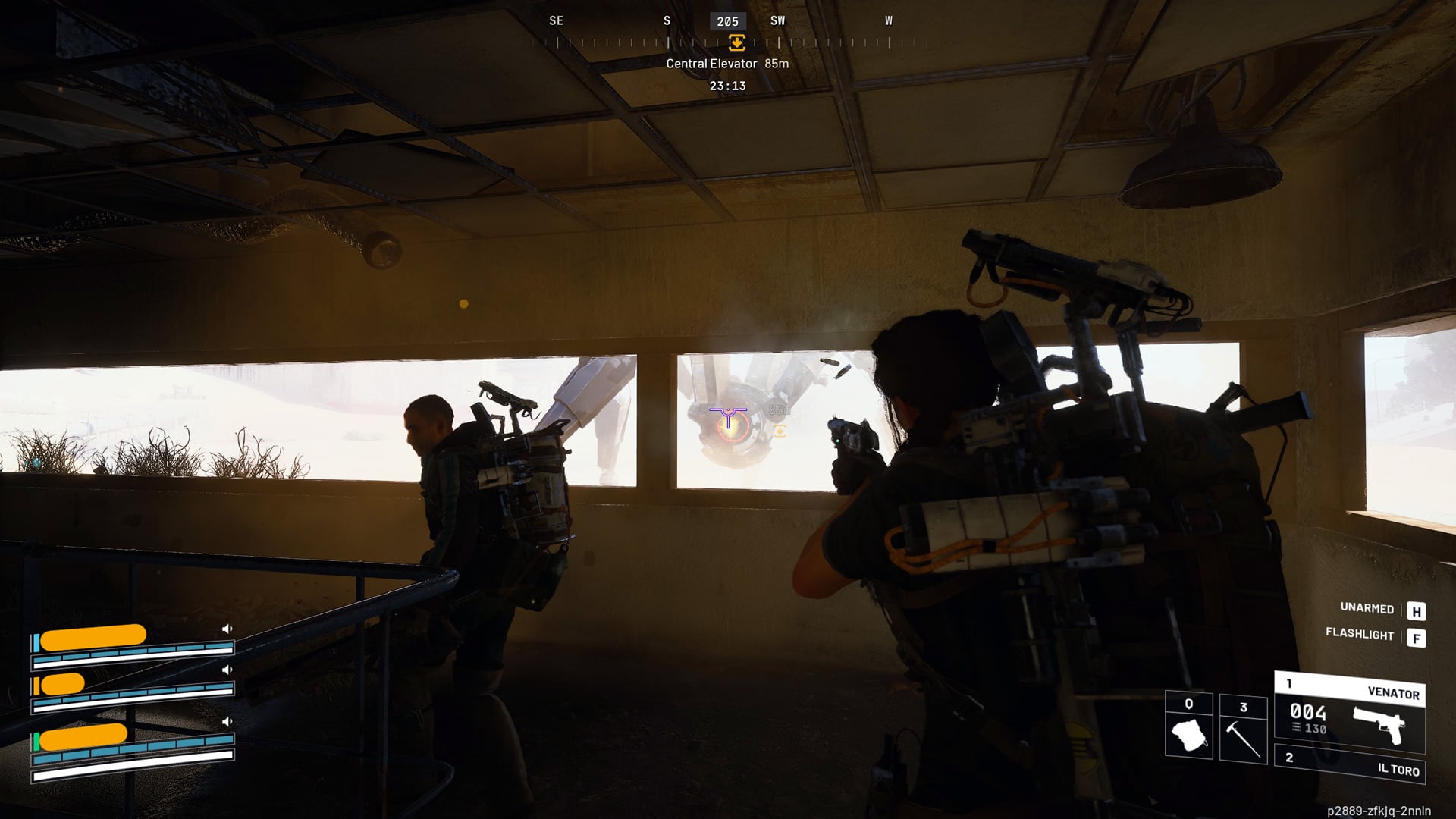 Players fight a Leaper from a bunker.