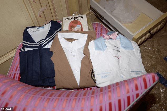 Epstein had multiple costumes and wigs among his erotica