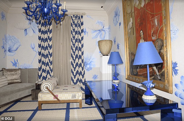 Images taken from his estate included cameras, with one seen in the top right of a bedroom