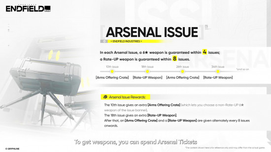 Arknights Endfield pity system: Weapons