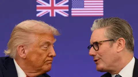 Reuters President Donald Trump and British Prime Minister Keir Starmer announce an agreement between the two countries as they hold a press conference