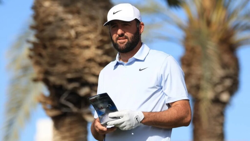 Scottie Scheffler enters weekend tied atop 2026 American Express leaderboard in first start of season