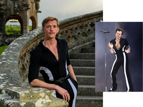 Stephen wearing a jumpsuit by Palomo Spain. Harry Styles wore the same outfit during  Capital FM’s Summertime Ball