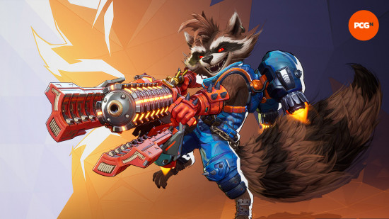 Marvel Rivals tier list: Rocket Raccoon with a large blaster