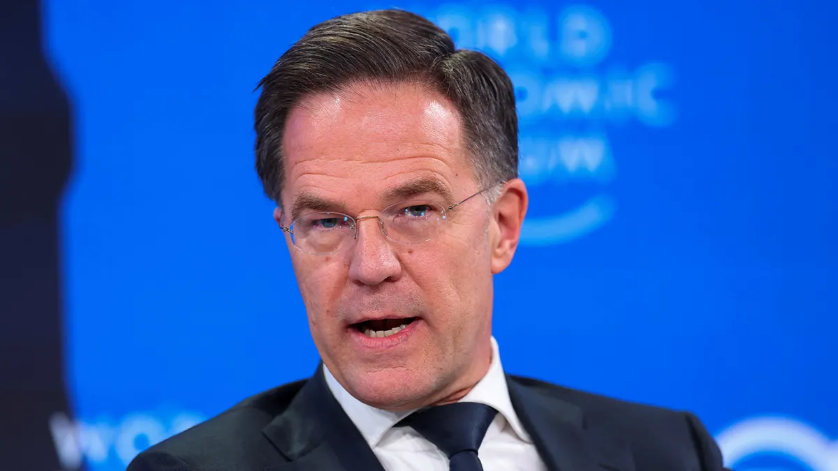 NATO Secretary General Mark Rutte attends the 56th annual World Economic Forum (WEF) meeting in Davos, Switzerland, January 21, 2026.