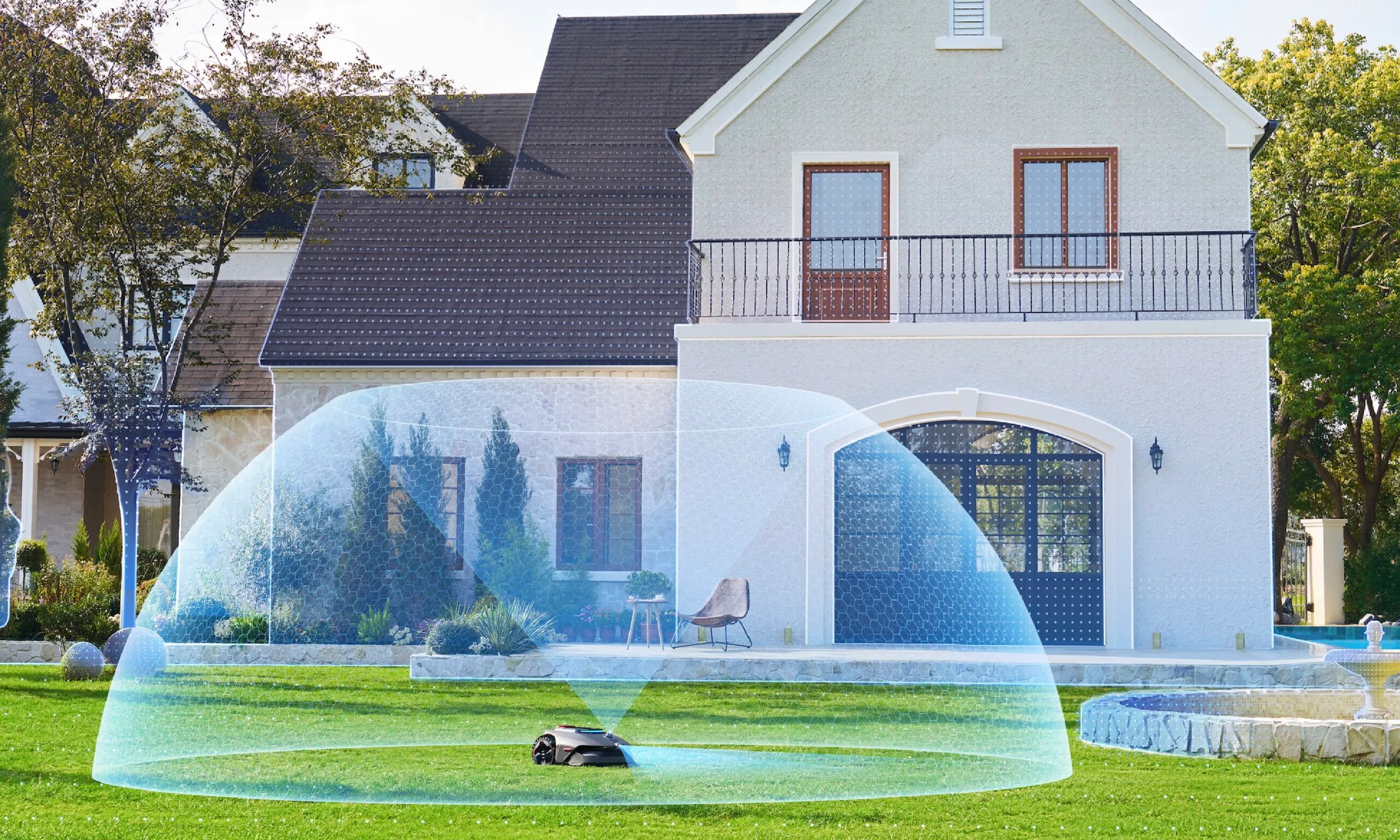 3D mapping by LiDAX Ultra lawn mower by Mova. 