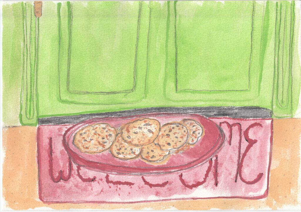 Cookies on the welcome mat (Ashlie Stevens)