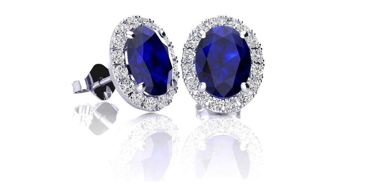 Super Jeweler Martha Stewart Earrings Sapphire